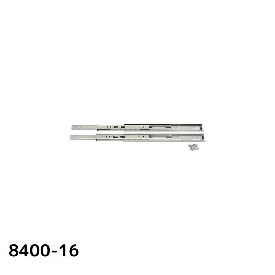 SUGATSUNE スガツネ工業 スライドレール 8400 レール長さ：移動距離：A：B：C：D：E：F：G：H：320 190-110-624 8400-16 | LAMP K&V 建築金物 家具金物 部品 金具 金物 部品交換 スライドレール 完全スライド 取付金具 引き出し チェスト デスク 家具 DIY 3段引