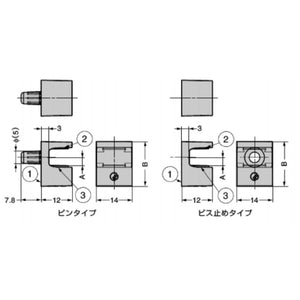 スガツネ(LAMP) ガラス用棚受 IT1611型 固定機能付 IT1611-3010
