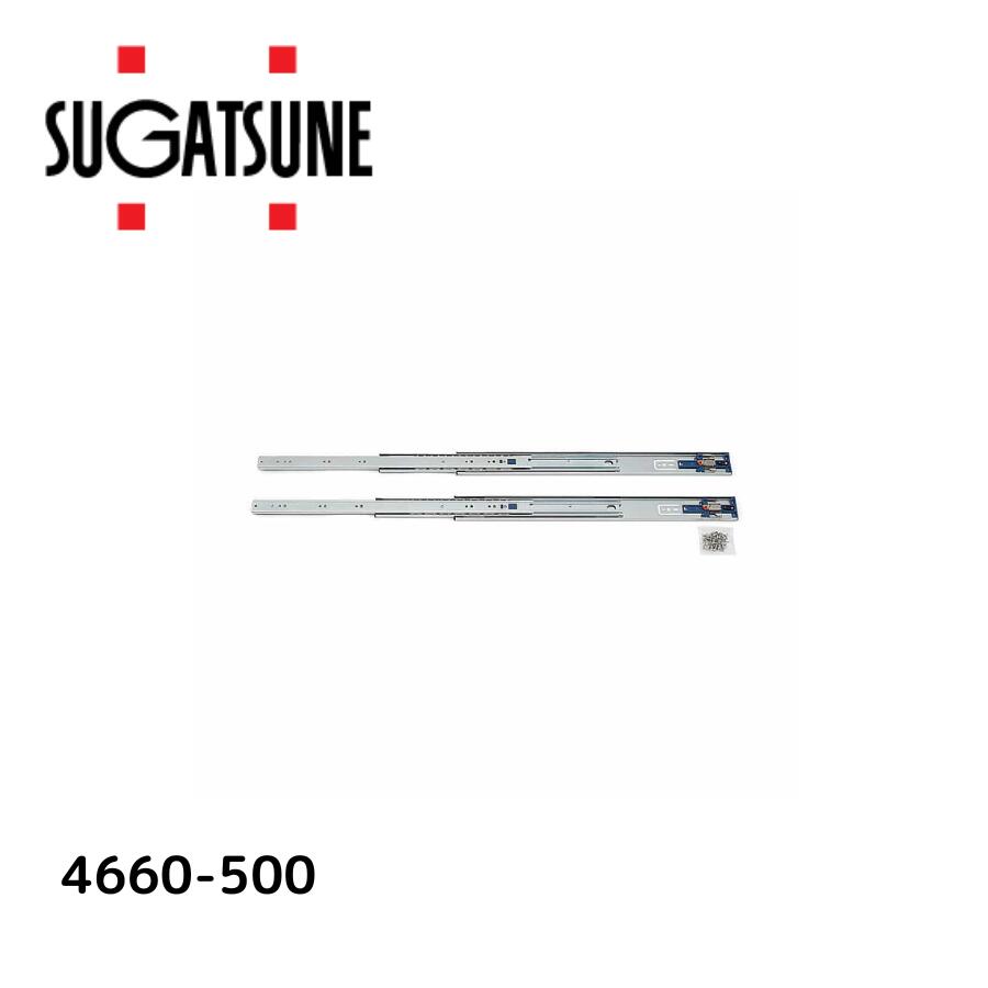 SUGATSUNE スガツネ工業 LAMP プッシュオープンスライドレール4660-500 190-02128