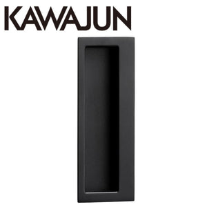 カワジュン 掘込引手 PC-422-003 マットブラック