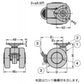 キャスター JP型 プレートタイプ   JP-50BKP
