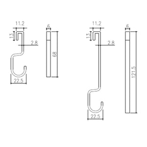 【送料無料】MB-02 ヨーロピアンフック 大 CAP 銅色