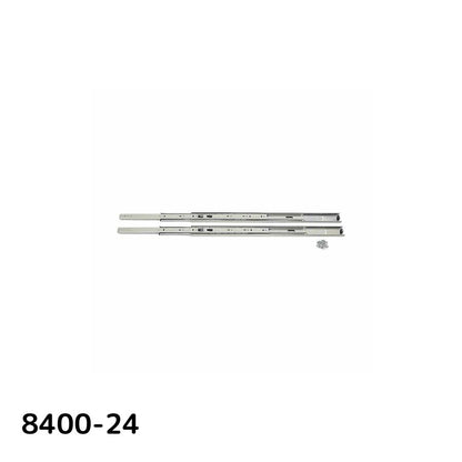 SUGATSUNE スガツネ工業 スライドレール 8400 レール長さ：移動距離：416.1：480.1：549.9：224：480.1 190-110-628 8400-24 | LAMP K&V 建築金物 家具金物 部品 金具 金物 部品交換 スライドレール 完全スライド 取付金具 引き出し チェスト デスク 家具 DIY 3段引