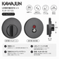 KAWAJUN カワジュン レバーハンドル用LW LW表示器3Dセット KLW-3D-GQ パールブラック ドアノブ 扉 丸表示錠