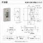 カワジュン KAWAJUN KLW-42R 可動ストライク KLW42R 6R付 W42.5mm