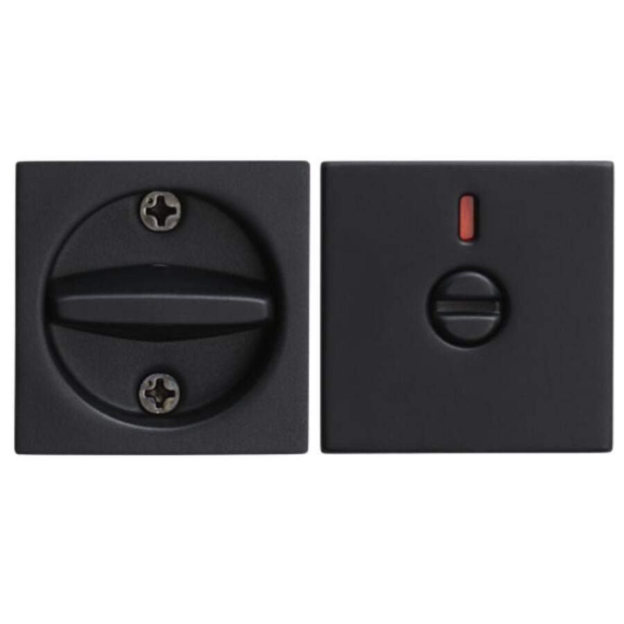 KAWAJUN カワジュン 鎌錠 標準 サムターン付  角型 表示錠3-KM-18-003 マットブラック