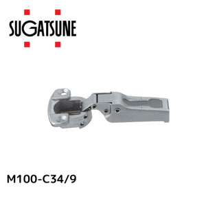 オリンピア スライド丁番 軽量扉用 スガツネ LAMP M100-C34-9 96°開き インセット キャッチ付き 1個 160-073-460