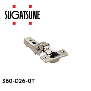 LAMP ラプコン搭載 オリンピア スライド丁番 360-D26-0T カップ径Φ35 インセット ダンパー内蔵（5段階）