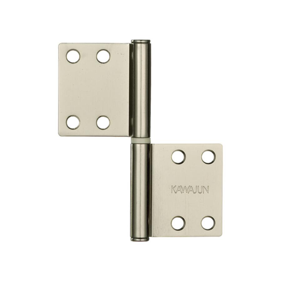 KAWAJUN AC-731-D ミラーニッケル ハタ蝶番角タイプ AC-731