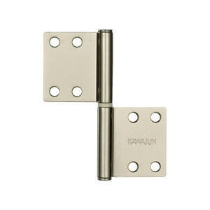 KAWAJUN AC-731-D ミラーニッケル ハタ蝶番角タイプ AC-731