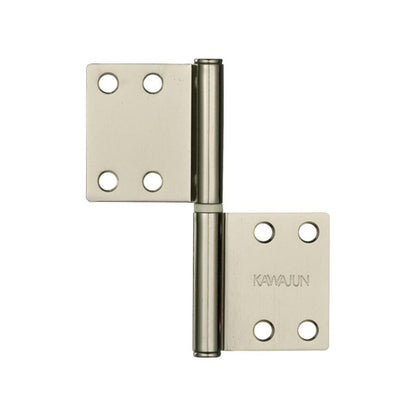 KAWAJUN AC-731-D ミラーニッケル ハタ蝶番角タイプ AC-731