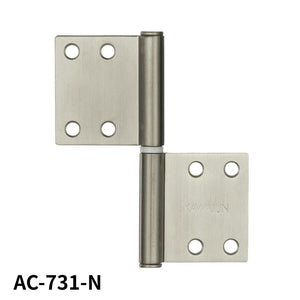 KAWAJUN AC-731-N SUSヘアライン ハタ蝶番角タイプ AC-731