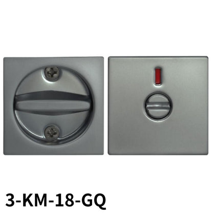 KAWAJUN カワジュン 鎌錠 標準 サムターン付  角型 表示錠3-KM-18-GQ パールブラック