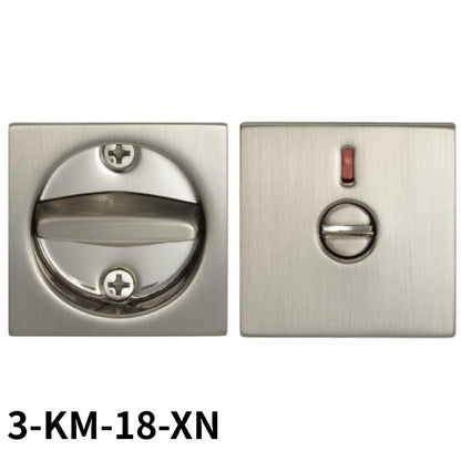 KAWAJUN カワジュン 鎌錠 標準 サムターン付 角型 表示錠 3-KM-18-XN サテンニッケル