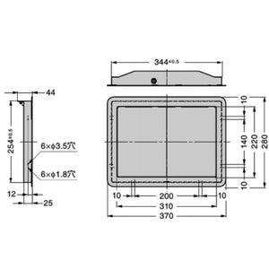 スガツネ工業 ランプ印 ステンレス鋼製 連動式屑入投入口 AZ-DD310型 AZ-DD310 HL