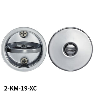 カワジュン KAWAJUN 鎌錠 KM-19 間仕切錠セット 大型サムターン クローム サテンニッケル パールブラック