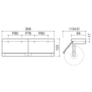 カワジュン KAWAJUN ペーパーホルダー SE-05W SE-05W-6003 マットブラック＋ダークブラウン