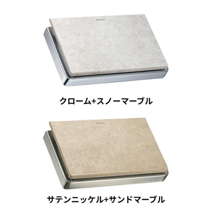 KAWAJUN ペーパーホルダー SE-333 SE-333-C092  SE-333-N093 クローム+スノーマーブル サテンニッケル+サンドマーブル