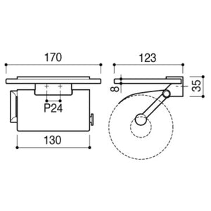 KAWAJUN SC-273-XC ペーパーホルダー 静音 おしゃれ 高級感 トイレ ペーパーホルダー 紙巻き機 アパート マンション 戸建て 一軒家 賃貸 新築 新居 リフォーム カワジュン 河淳