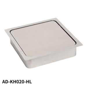 スガツネ(LAMP) 210037893 AD-KH020-HL/ステンレス鋼製 ダンパー付屑入投入口 角型 AD-KH020-HL
