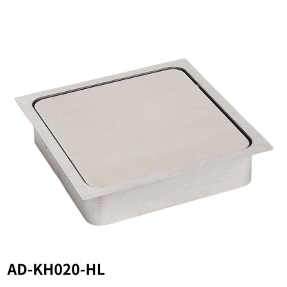スガツネ(LAMP) 210037893 AD-KH020-HL/ステンレス鋼製 ダンパー付屑入投入口 角型 AD-KH020-HL