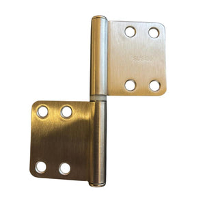 Rステン 6R 旗丁番 SUS430 HL (SUS430)製 旗丁番 2R角 2.0mm×102mm×89mm 蝶番 ヒンジ 室内ドア用 ヘアライン