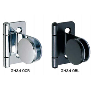 スガツネ工業 ガラス丁番 GH34-0CR 材料：鋼 黄銅 GH34-0BL