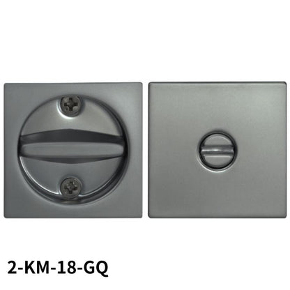 KAWAJUN  2-KM-18-GQ 鎌錠 KM-18 間仕切錠セット パールブラック