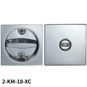 KAWAJUN  2-KM-18-XC 鎌錠 KM-18 間仕切錠セット クローム