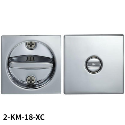 KAWAJUN  2-KM-18-XC 鎌錠 KM-18 間仕切錠セット クローム