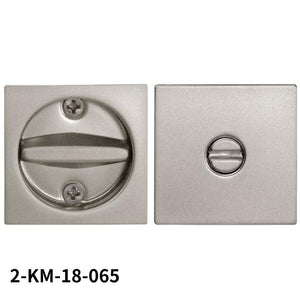 KAWAJUN  2-KM-18-065 鎌錠 KM-18 間仕切錠セット マットグレー