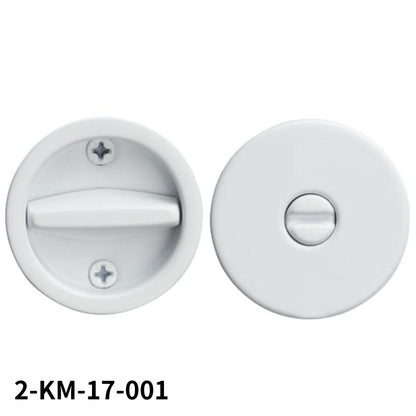 KAWAJUN  2-KM-17-001 鎌錠 KM-17 間仕切錠セット セラミックホワイト