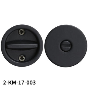 KAWAJUN  2-KM-17-003 鎌錠 KM-17 間仕切錠セット マットブラック