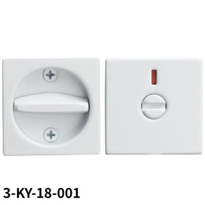 KAWAJUN アウトセット引戸錠 表示錠 セラミックホワイト 3-KY-18-0011個