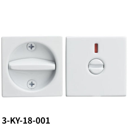 KAWAJUN アウトセット引戸錠 表示錠 セラミックホワイト 3-KY-18-0011個