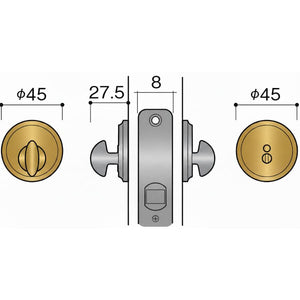 KAWAJUN KLJ-4D-G LJ表示器4Dセット 本金メッキ
