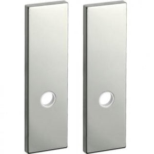 KAWAJUN レバーハンドル用Kプレート空錠 ミラーニッケル