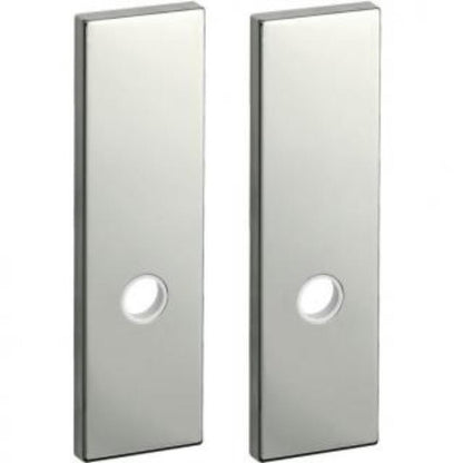 KAWAJUN レバーハンドル用Kプレート空錠 ミラーニッケル