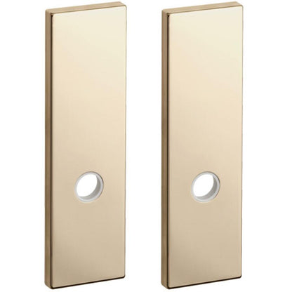 KAWAJUN レバーハンドル用Kプレート空錠 本金メッキ