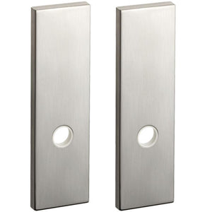 KAWAJUN レバーハンドル用Kプレート空錠 サテンニッケル