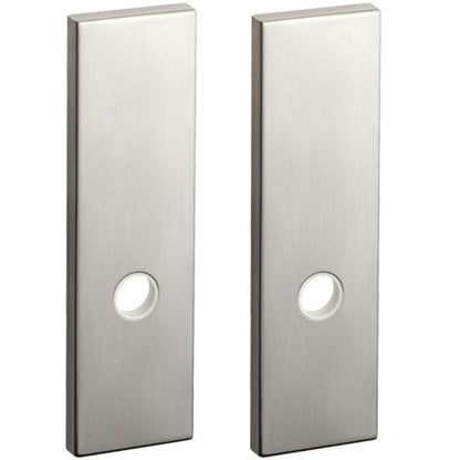 KAWAJUN レバーハンドル用Kプレート空錠 サテンニッケル