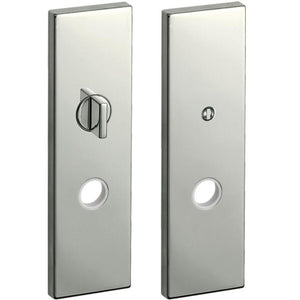 KAWAJUN レバーハンドル用Kプレート間仕切錠 ミラーニッケル K2-D