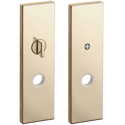 KAWAJUN レバーハンドル用Kプレート間仕切錠 本金メッキ