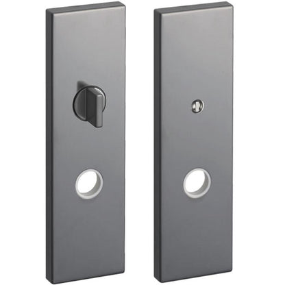 KAWAJUN レバーハンドル用Kプレート間仕切錠 パールブラック K2-GQ