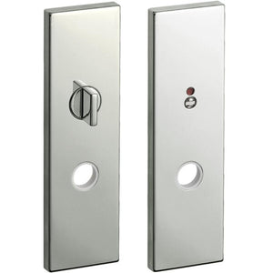 KAWAJUN レバーハンドル用Kプレート表示錠 ミラーニッケル K3-D