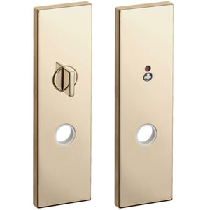 KAWAJUN レバーハンドル用Kプレート表示錠 本金メッキ K3-G