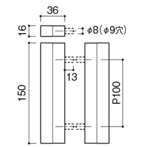 KAWAJUN DH-786-4N 引戸ハンドル DH-786 サテンニッケル+ライトブラウン