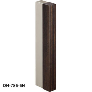 KAWAJUN DH-786-6N 引戸ハンドル DH-786 サテンニッケル+ダークブラウン