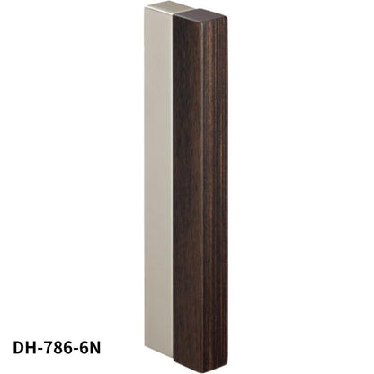 KAWAJUN DH-786-6N 引戸ハンドル DH-786 サテンニッケル+ダークブラウン