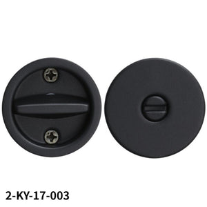 KAWAJUN アウトセット引戸錠 KY-17 間仕切 2-KY-17-003 マットブラック